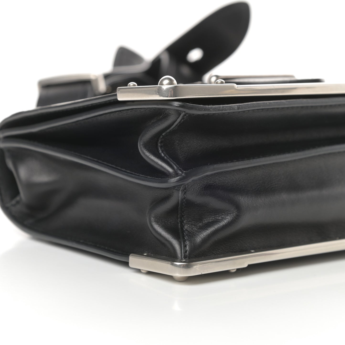 City Calf Saffiano Cahier Bag Black