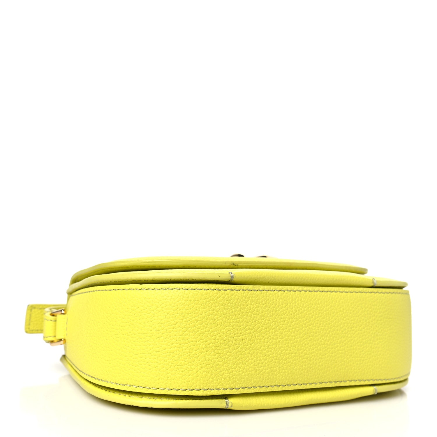 Tom Ford Grained Calfskin Padlock Crossbody Bag Yellow 4 of 8