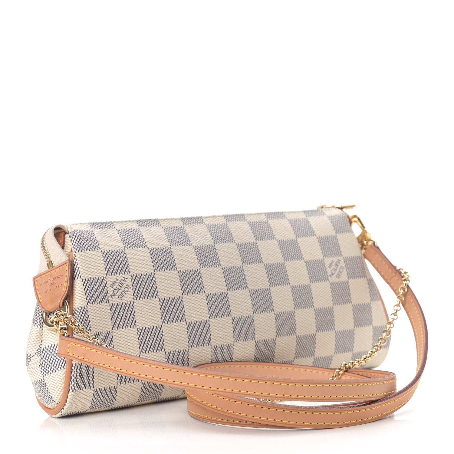 Louis Vuitton Damier Azur Eva Clutch 3 of 9