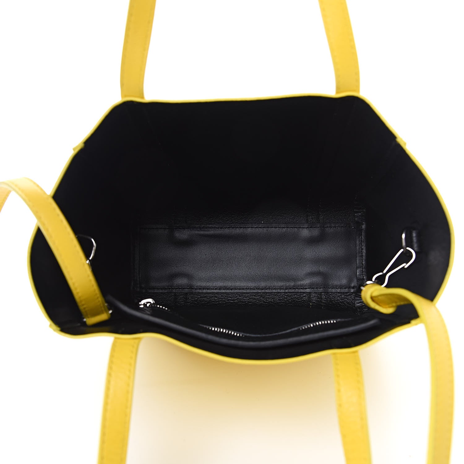 Balenciaga Smooth Calfskin Logo XXS Everyday Tote Jaune Soleil Black 5 of 11