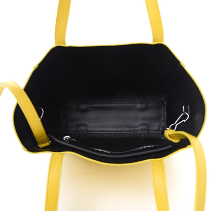 Balenciaga Smooth Calfskin Logo XXS Everyday Tote Jaune Soleil Black 5 of 11