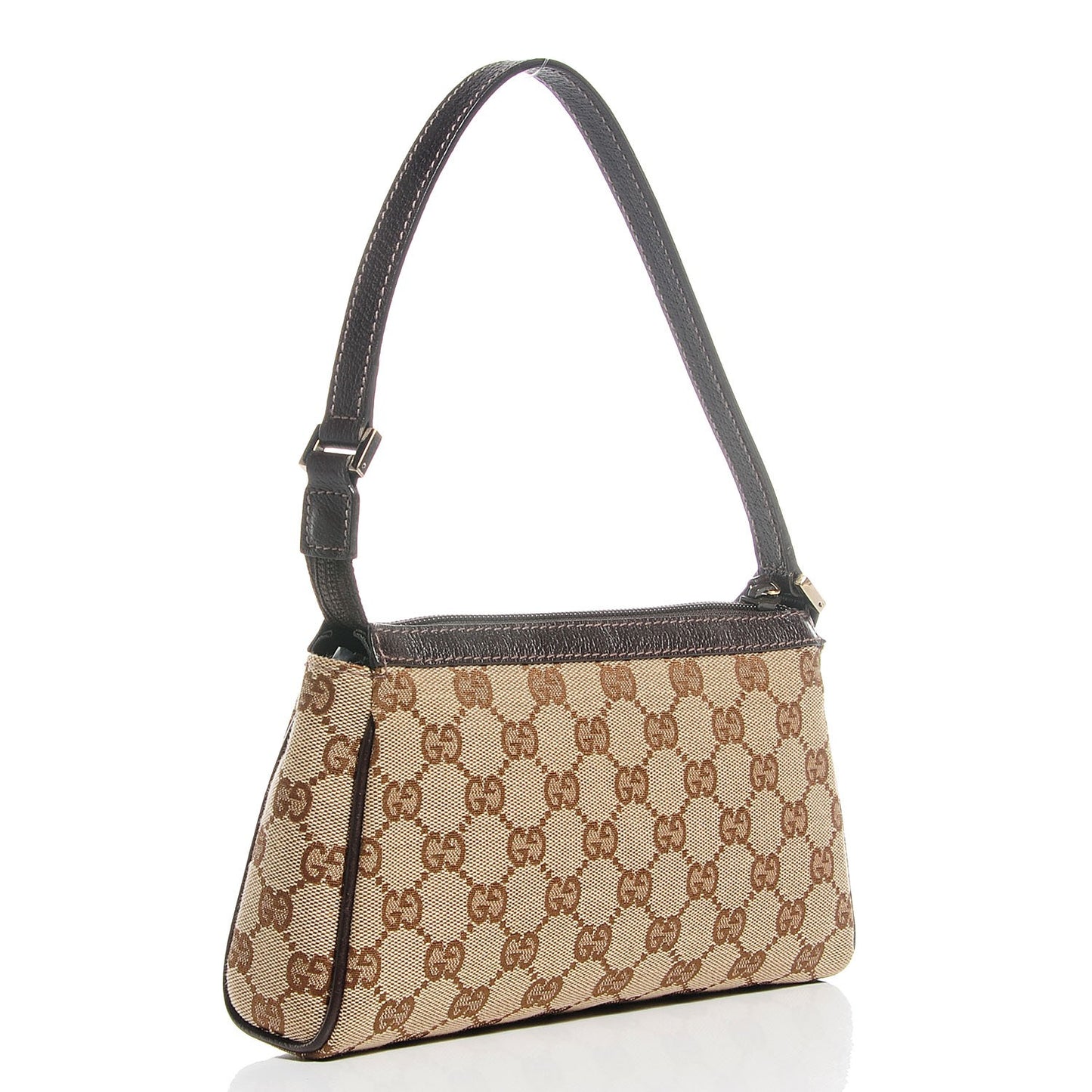 Monogram D Ring Cosmetic Case Brown