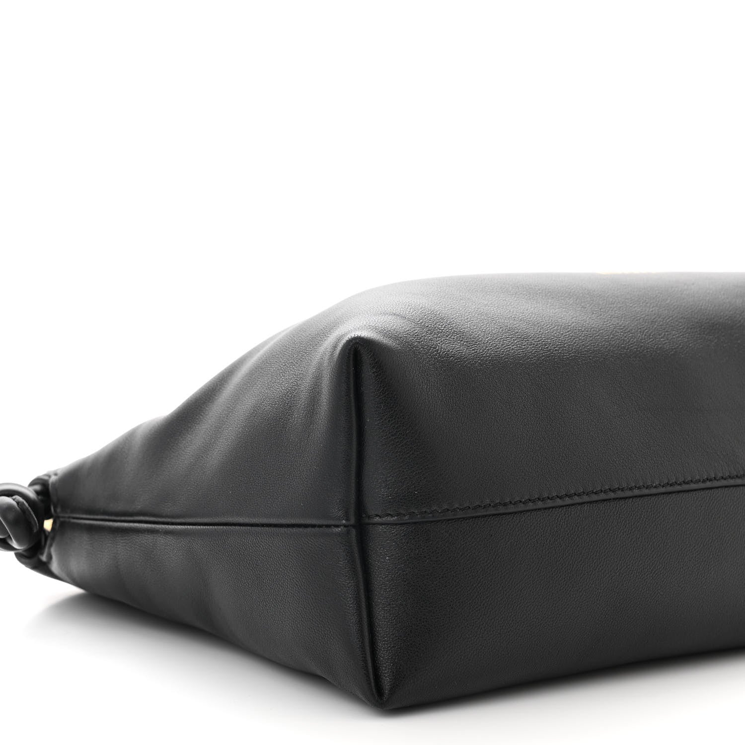 Loewe Mellow Nappa Donut Chain Flamenco Knot Clutch Black 9 of 11