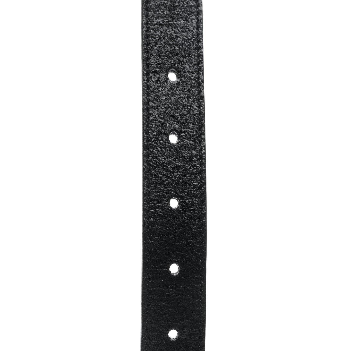 Moon Calfskin Torchon Double G 25mm Belt 85 34 Black