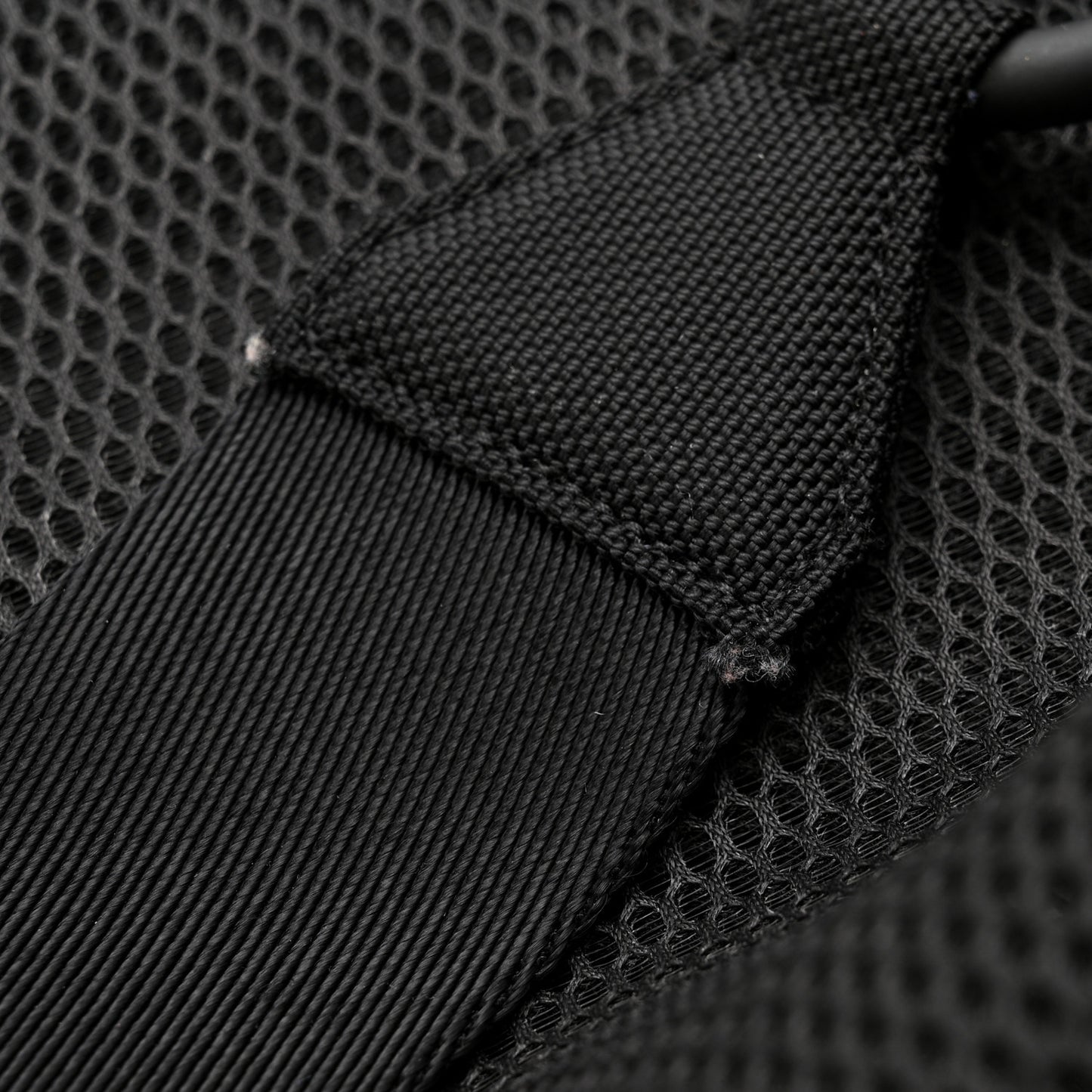 Nylon Mesh Logo Printed Attica Gym Shoulder Bag Black