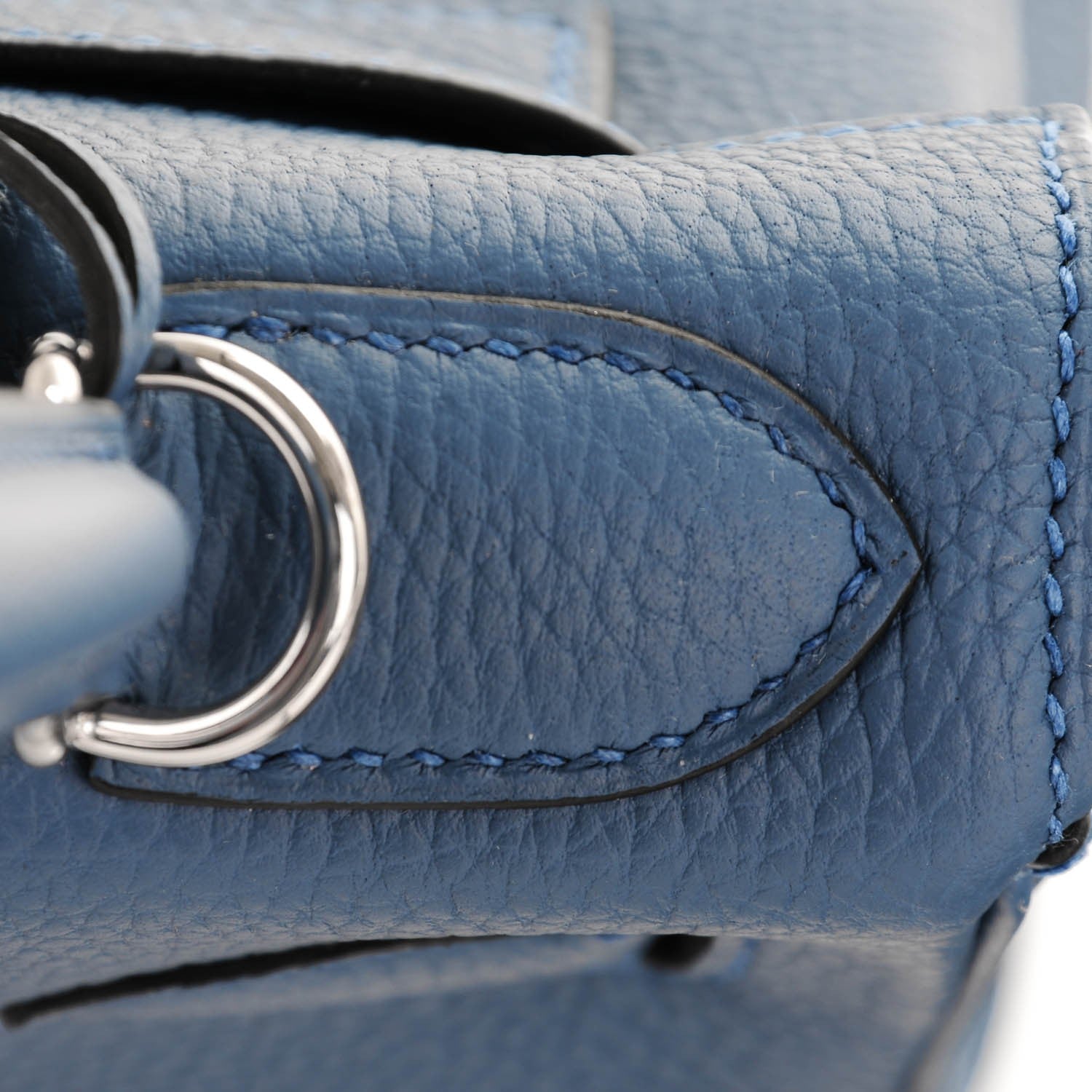 Hermes Togo Kelly Retourne 28 Bleu Agate 15 of 22