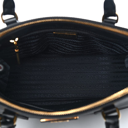 Prada Saffiano Small Galleria Double Zip Tote Black 4 of 9