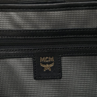 MCM Striped Visetos Small Stark Backpack Black White 5 of 11