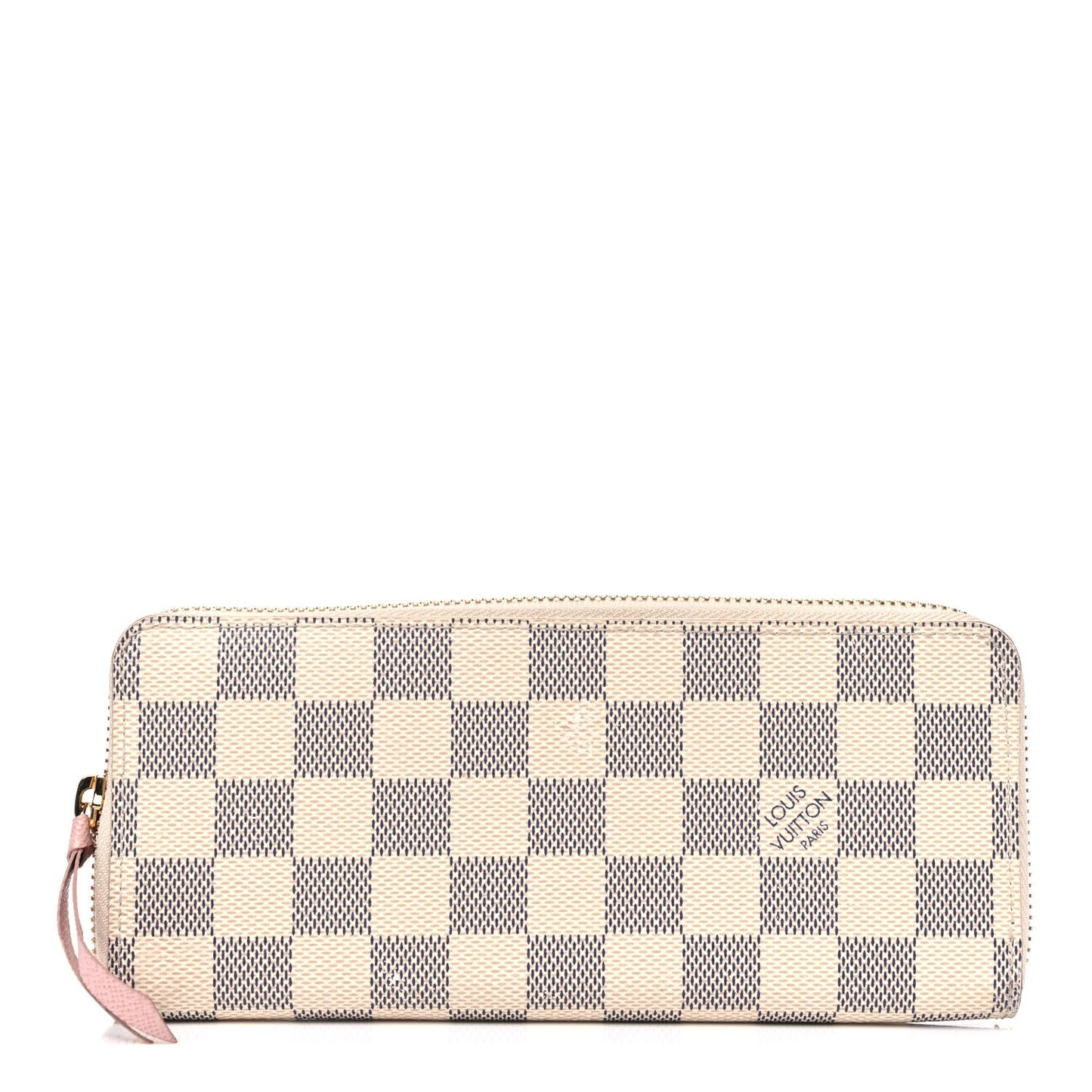 Damier Azur Clemence Wallet Rose Ballerine