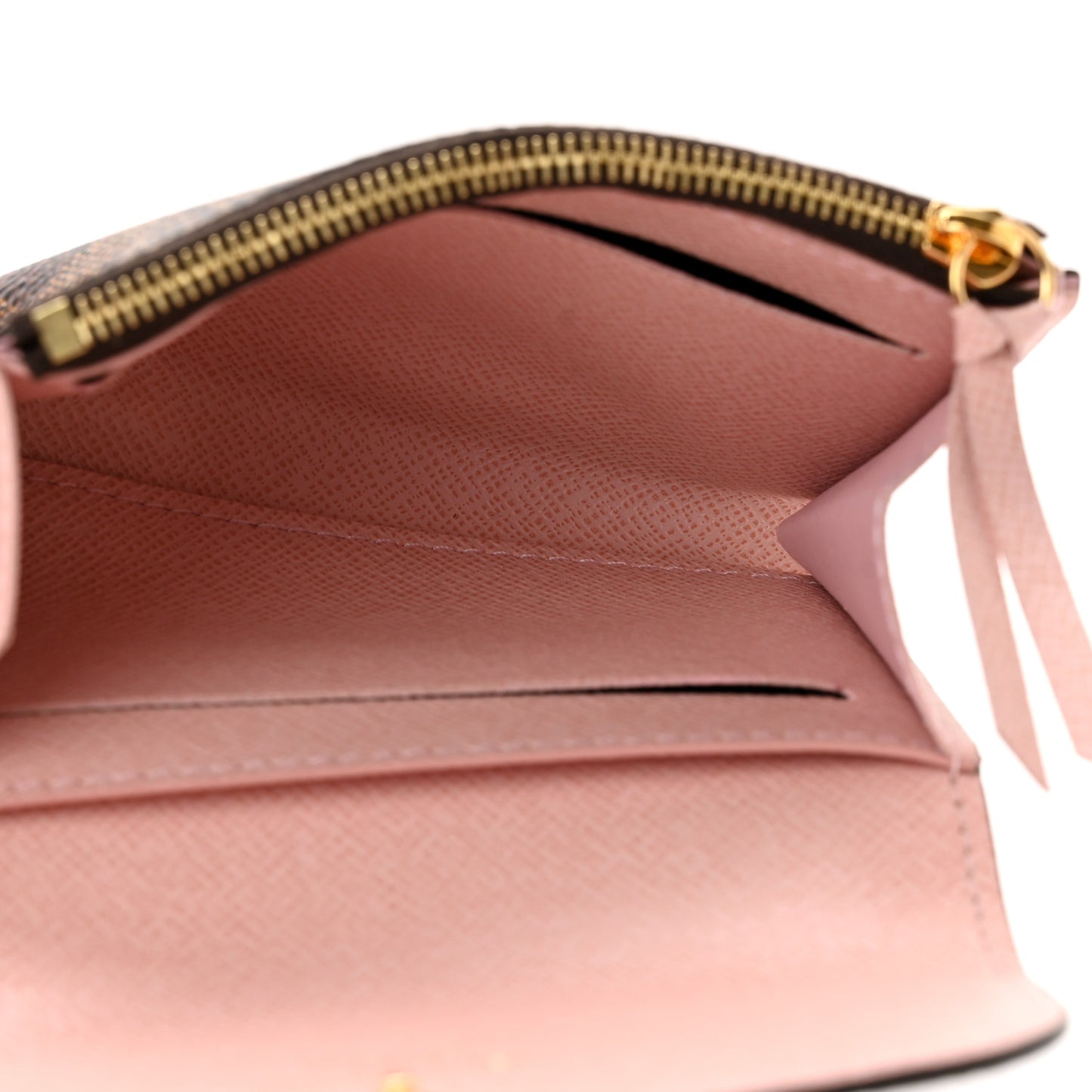Damier Ebene Rosalie Coin Purse Rose Ballerine
