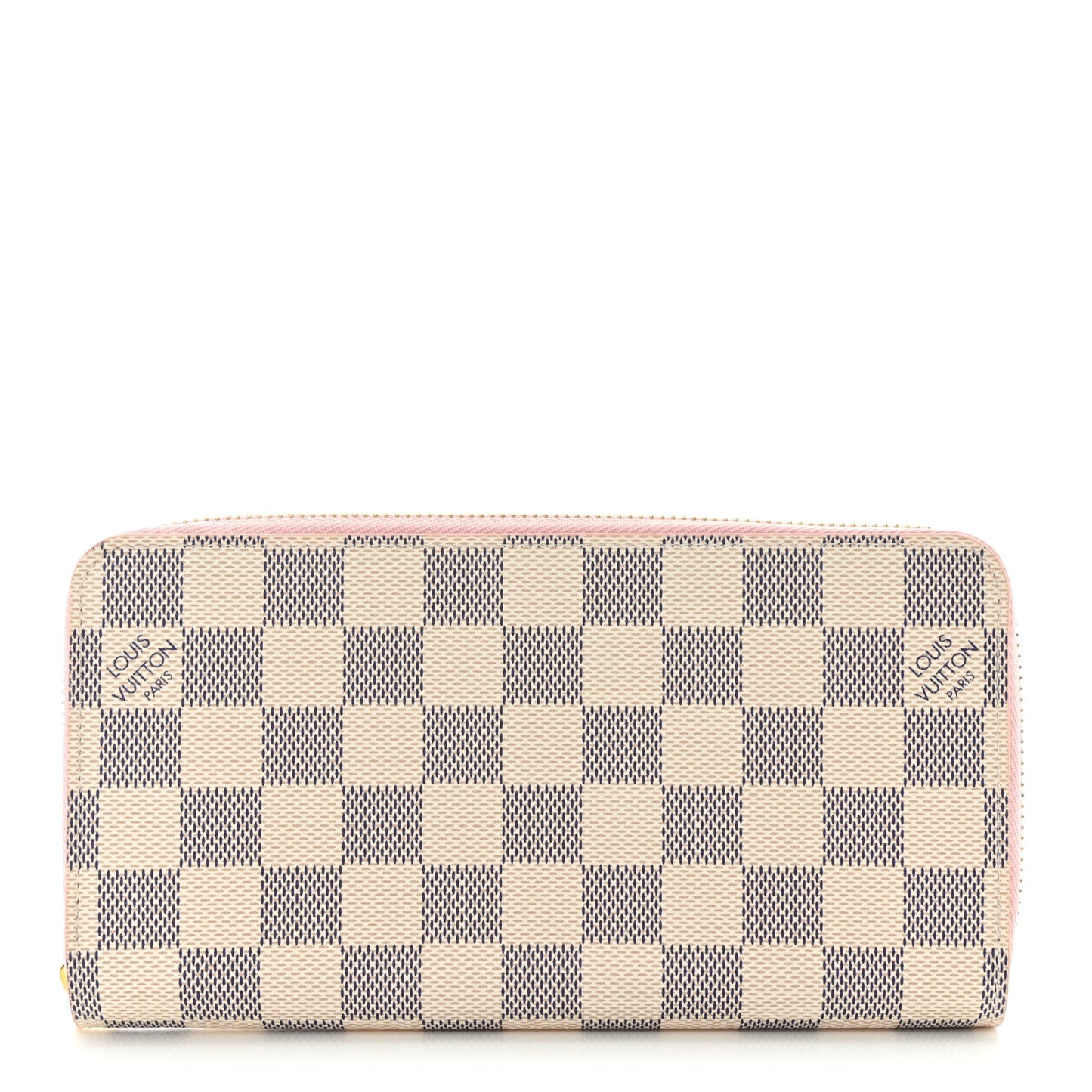 Damier Azur Zippy Wallet Rose Ballerine