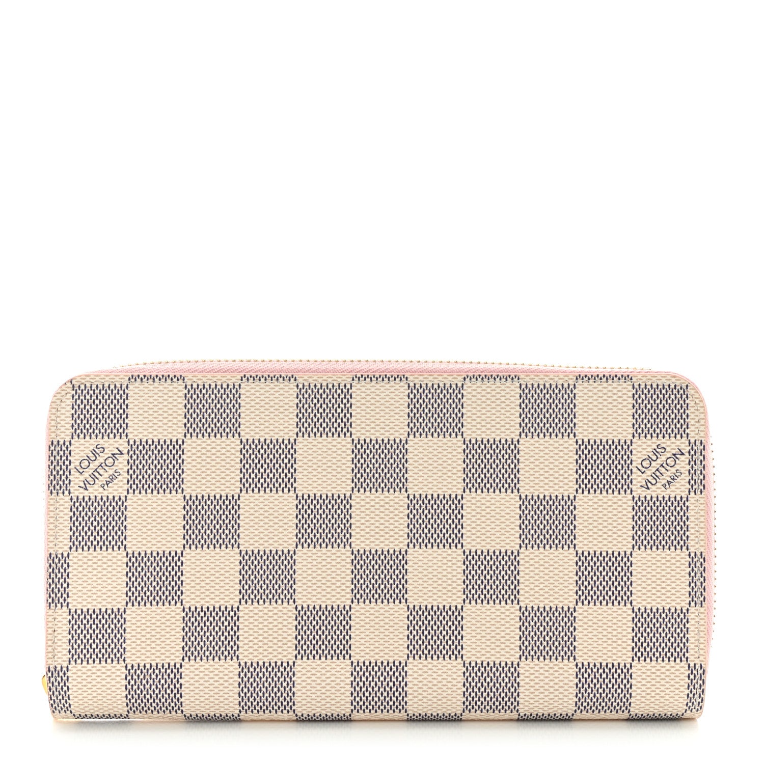 Louis Vuitton Damier Azur Zippy Wallet Rose Ballerine 1 of 7
