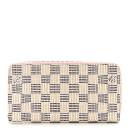 Louis Vuitton Damier Azur Zippy Wallet Rose Ballerine 1 of 7