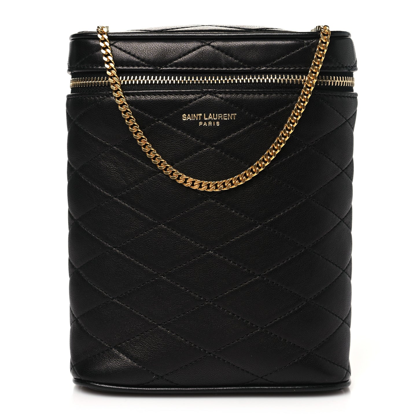 Lambskin Quilted Binocular Case Black