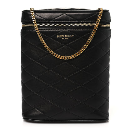 Saint Laurent Lambskin Quilted Binocular Case Black 1 of 10