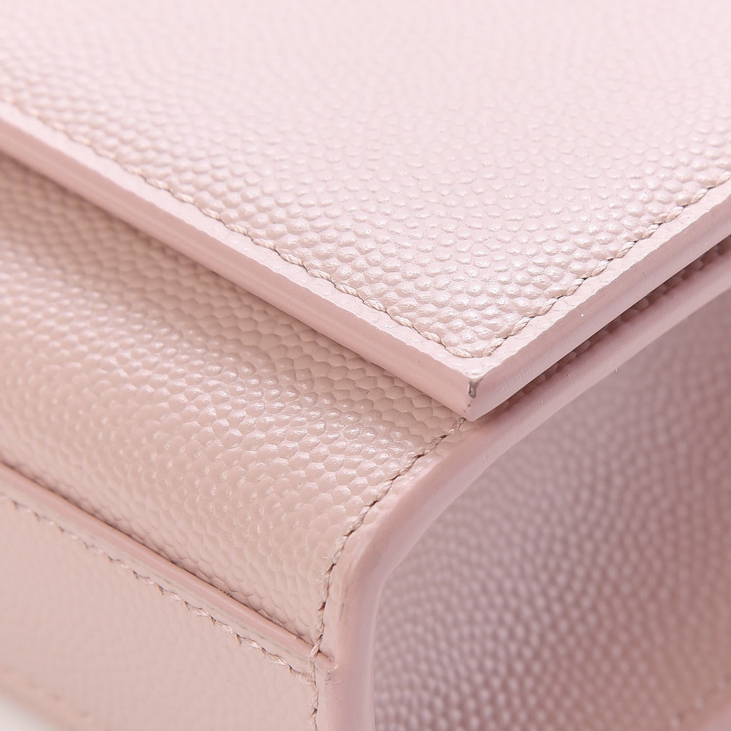 Saint Laurent Grain De Poudre Small Monogram Kate Satchel Pale Blush 13 of 14