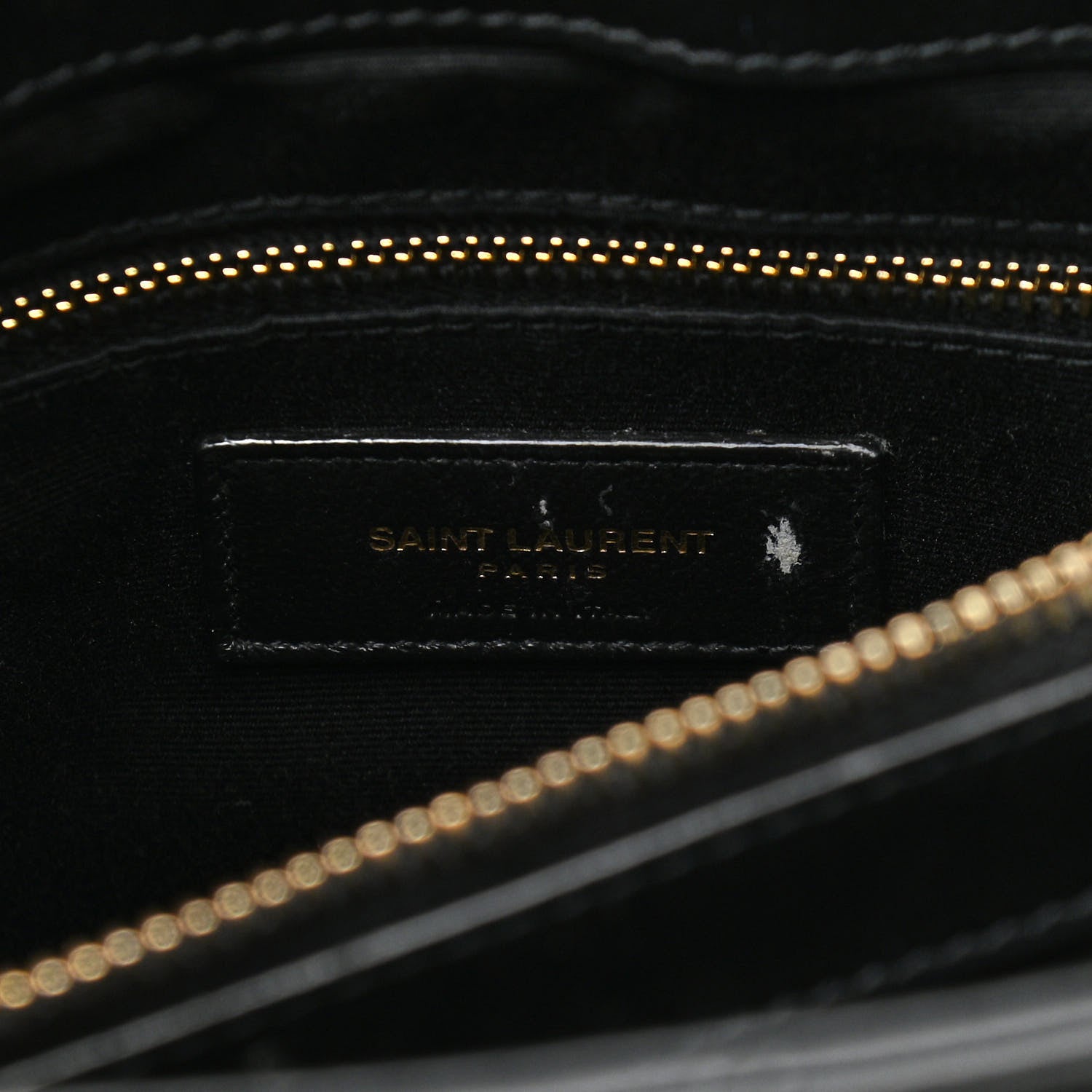 Saint Laurent Calfskin Y Quilted Monogram Medium Loulou Chain Satchel Black 7 of 15