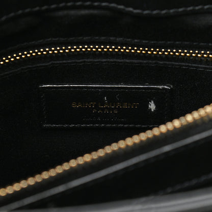 Saint Laurent Calfskin Y Quilted Monogram Medium Loulou Chain Satchel Black 7 of 15