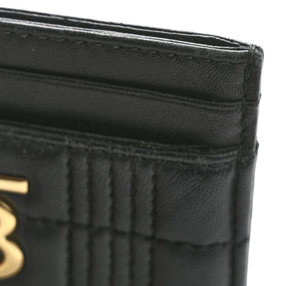 Burberry Lambskin Quilted Small Lola Card Holder Black 9 of 12
