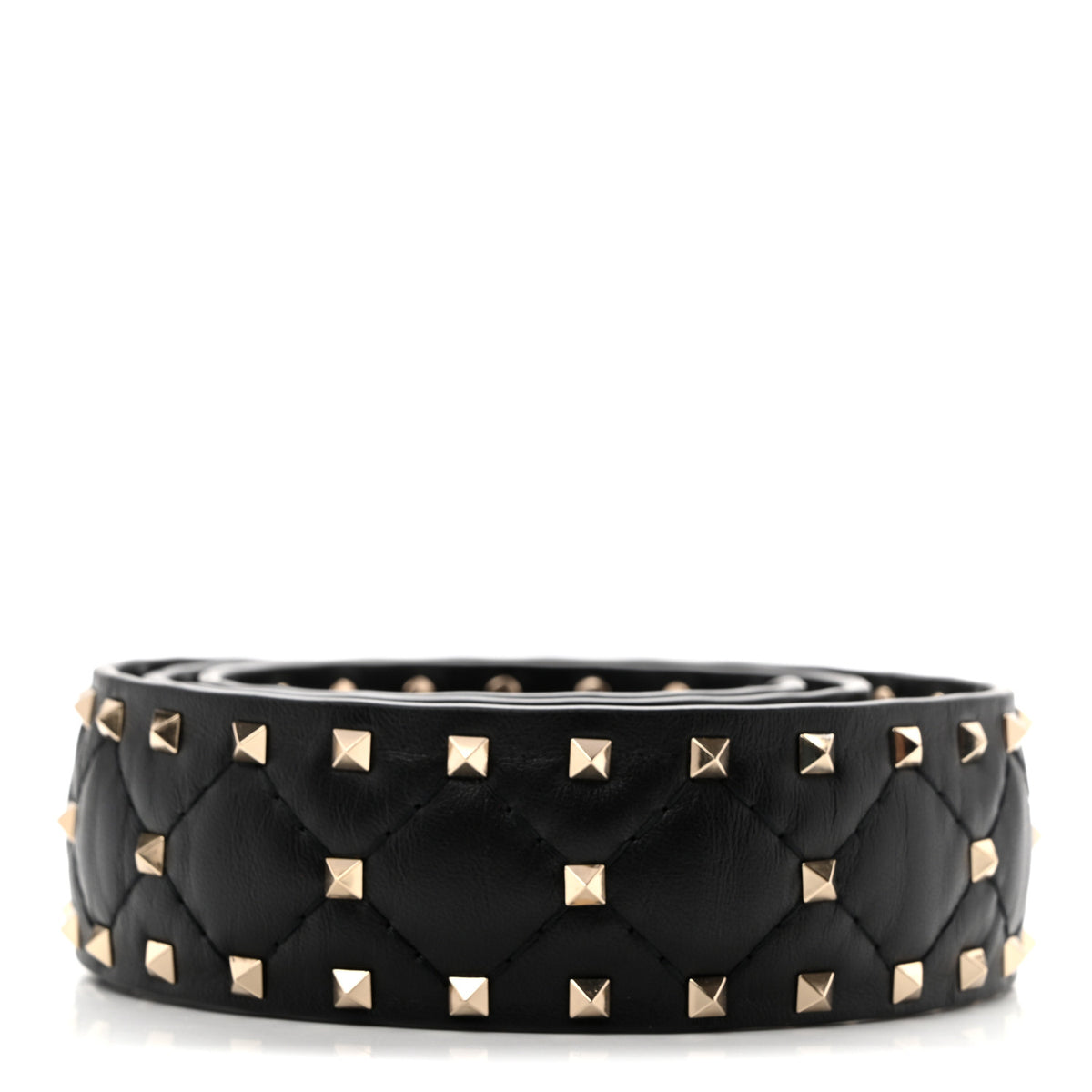 Valentino Garavani Lambskin Rockstud Spike Shoulder Strap Black 2 of 4