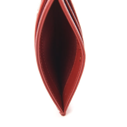 Chanel Caviar Camellia Embossed Card Holder Red 5 of 9