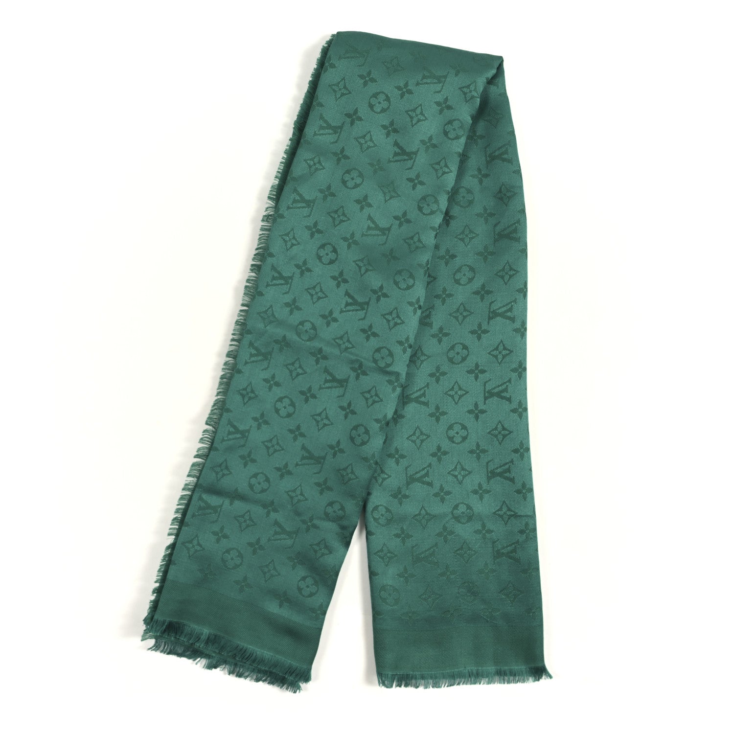 Louis Vuitton Silk Wool Monogram Shawl Green 1835535 – FASHIONPHILE