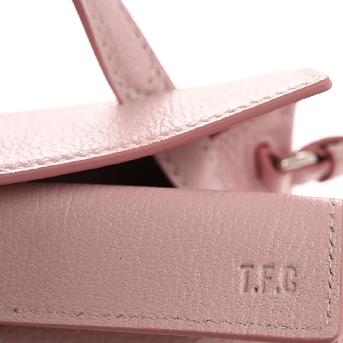 Goatskin Small Valerie Shoulder Bag Pale Pink