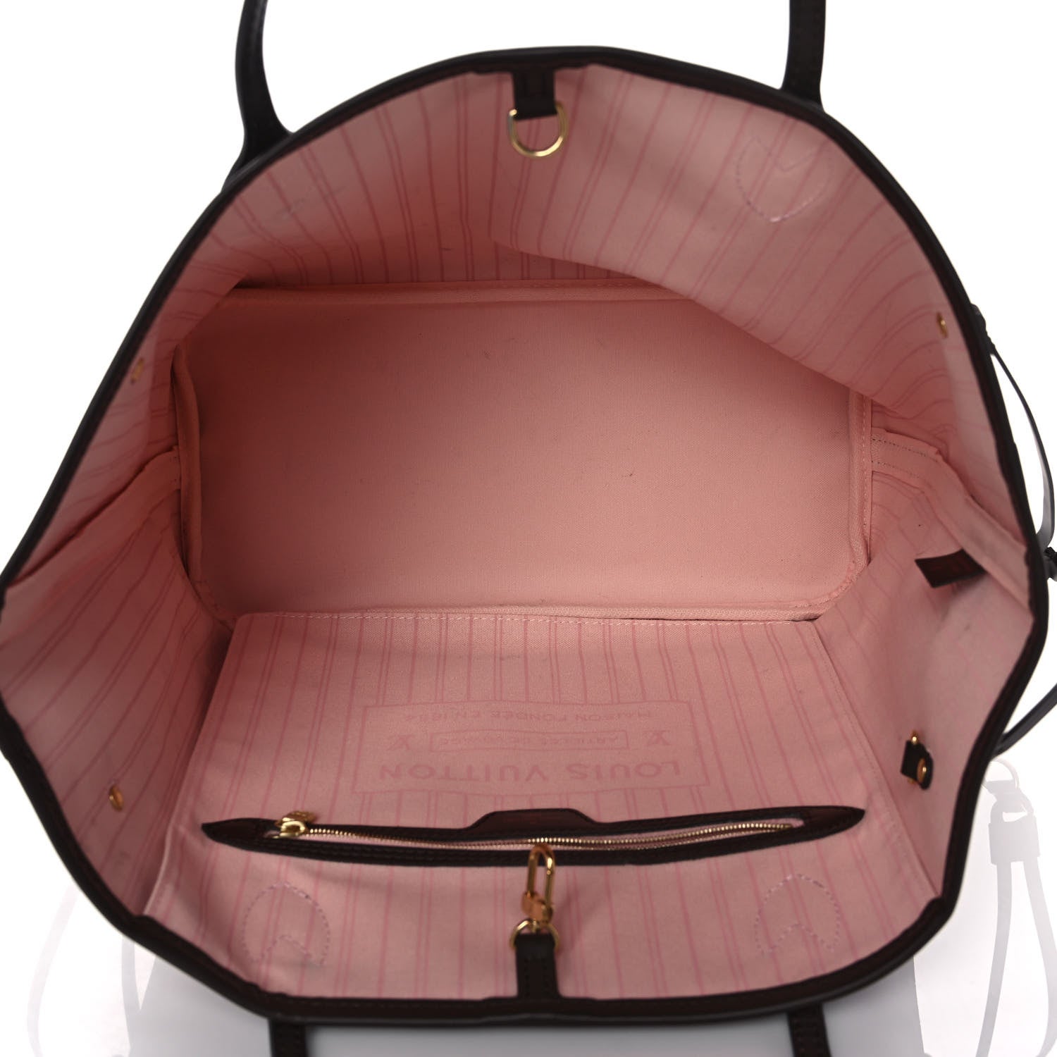 Louis Vuitton Damier Ebene Neo Neverfull MM Rose Ballerine 6 of 13