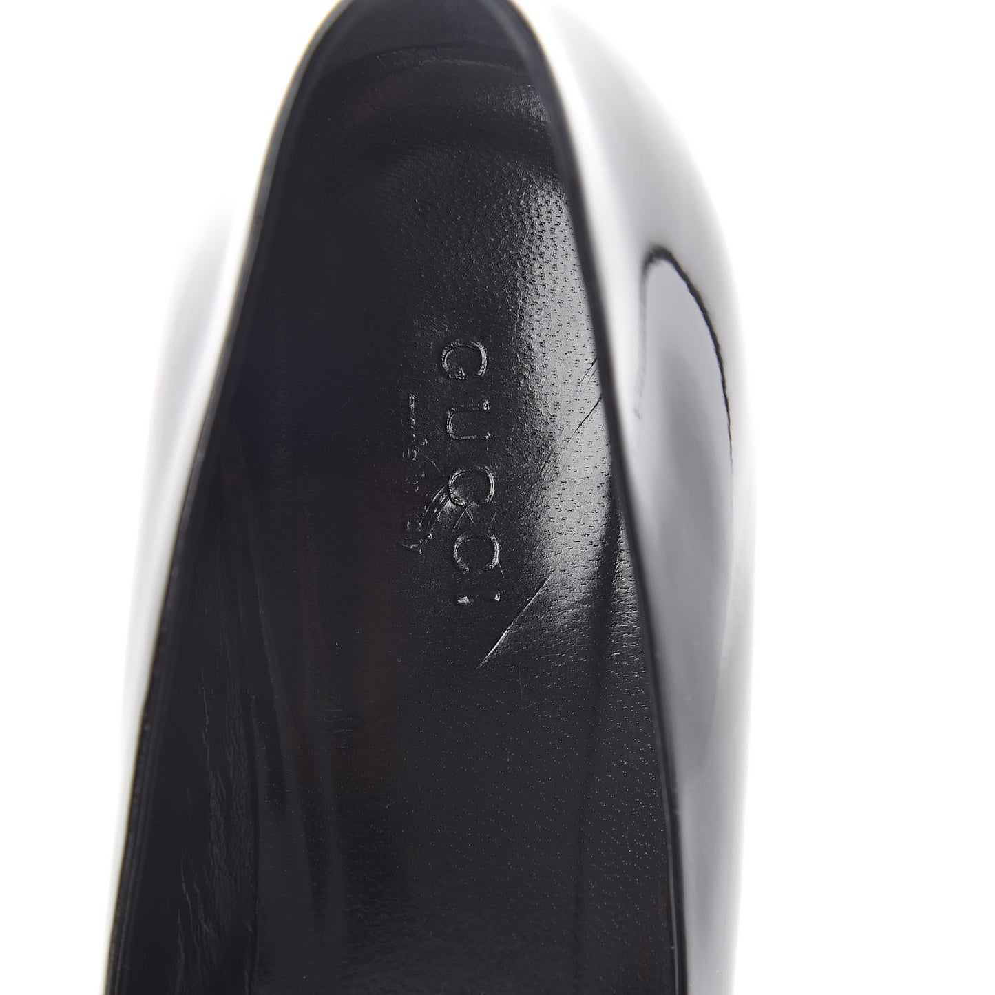 Patent Web Mid Heel Loafer Pumps 6.5 Black