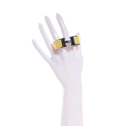 Hermes Enamel Wide Clic Clac H Bracelet PM Yellow 2 of 5