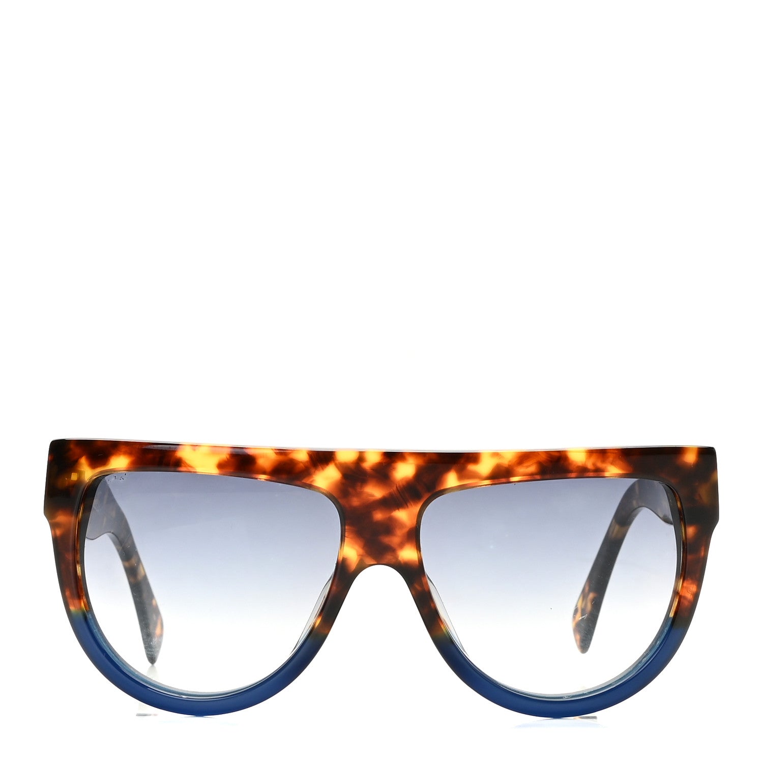 Celine Shadow Sunglasses CL 41026/S Havana Blue 2 of 11