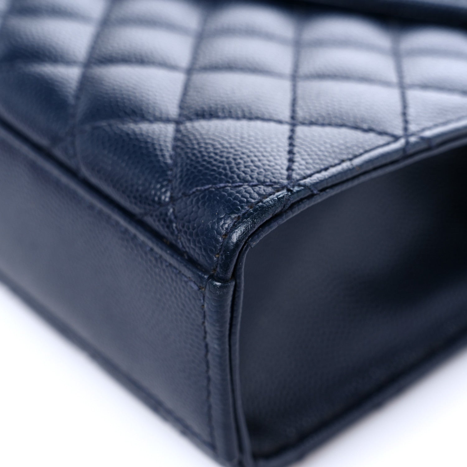 Saint Laurent Grain De Poudre Textured Mixed Matelasse Triquilt Medium Monogram Satchel Deep Marine 8 of 11