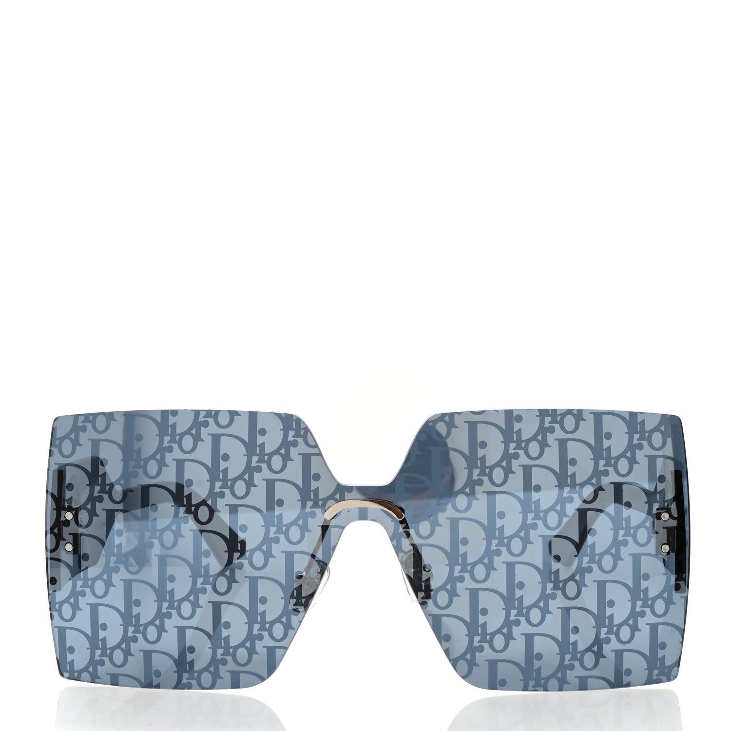 Christian Dior Acetate Oblique Diorclub M5U Mask Sunglasses Blue 2 of 8