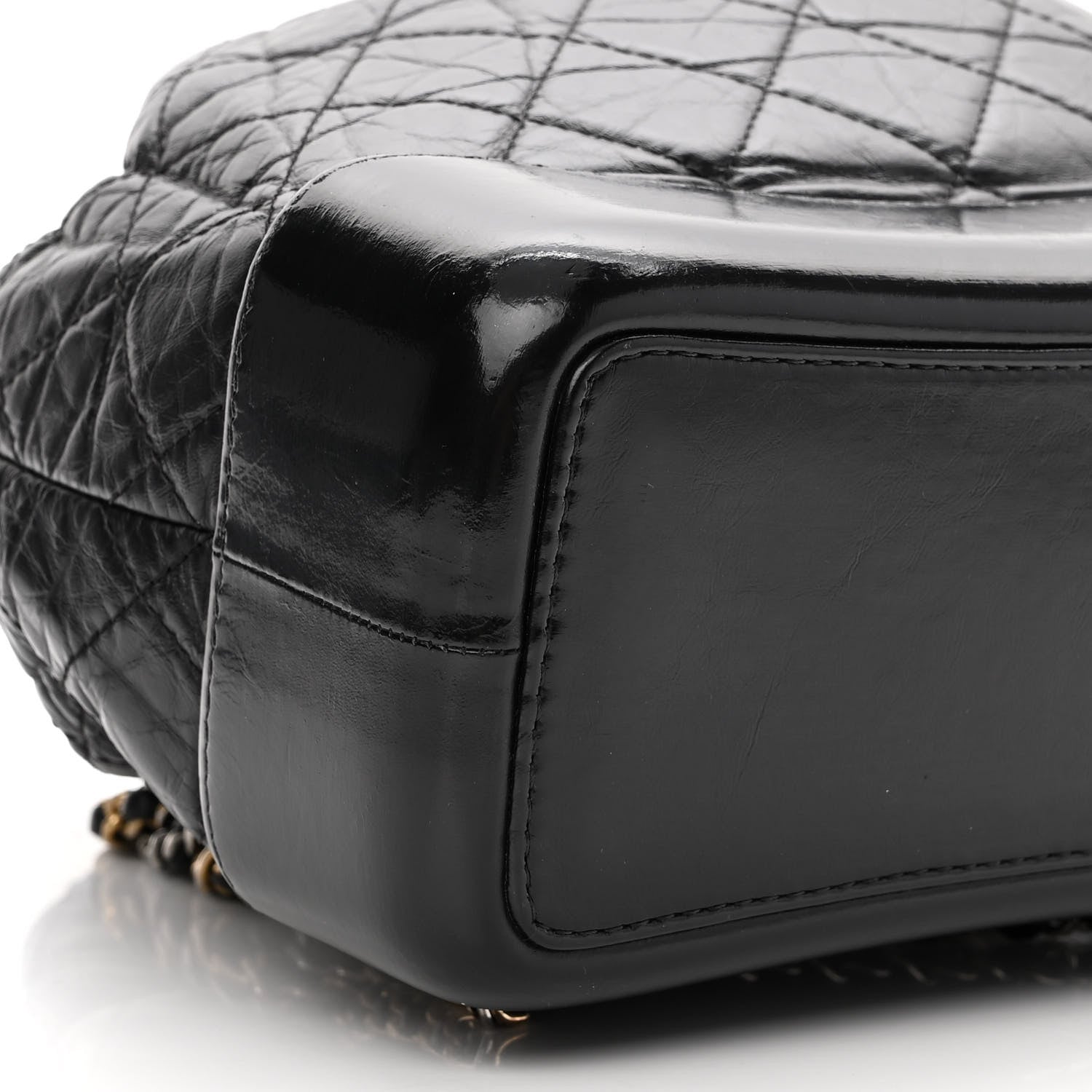 Chanel Aged Calfskin Quilted Small Gabrielle Backpack Black 9 of 11