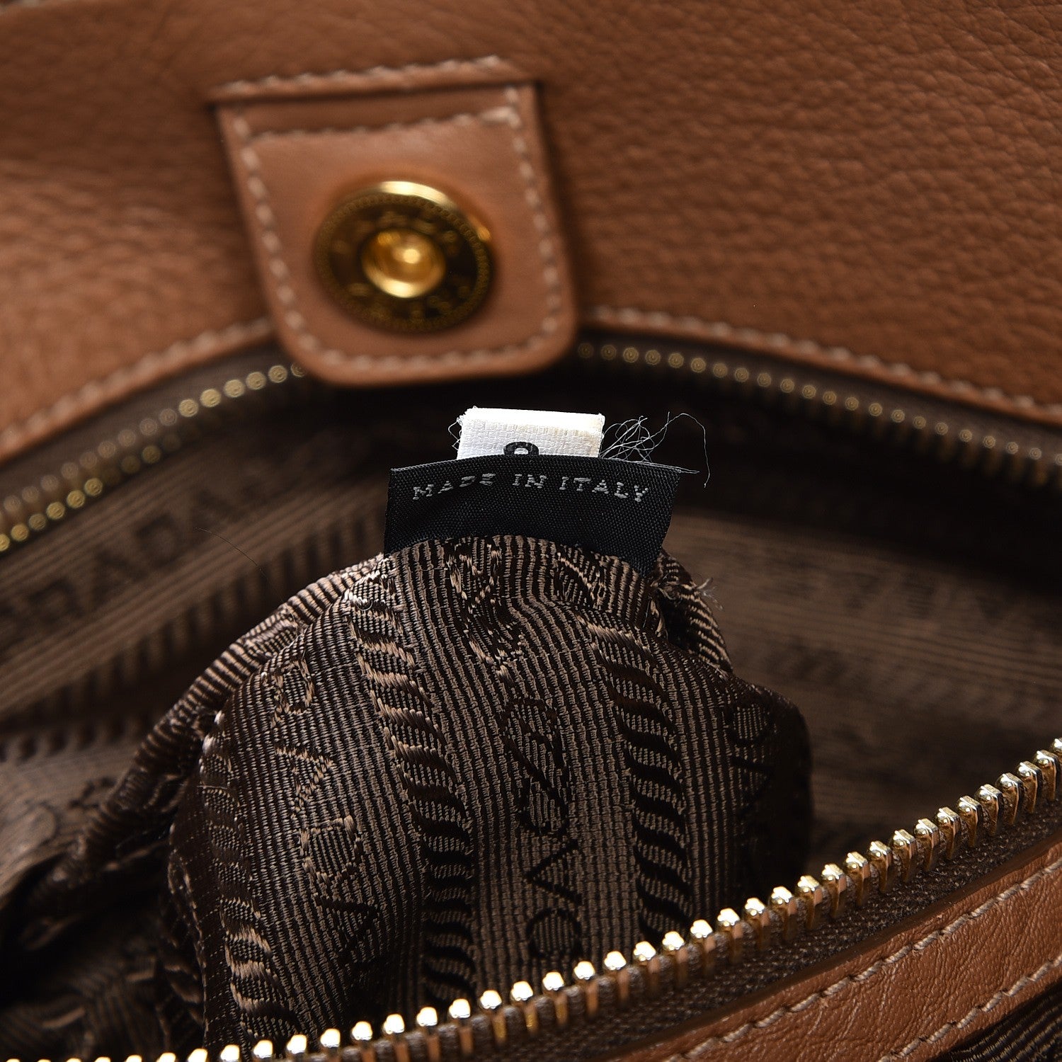 Prada Vitello Daino Tote Cuoio 8 of 13