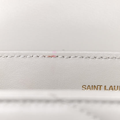 Saint Laurent Calfskin Y Quilted Monogram Small Loulou Chain Satchel Crema Soft 6 of 6