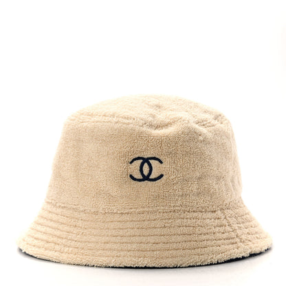 Chanel Terry Cloth CC Bucket Hat M Ecru 3 of 8