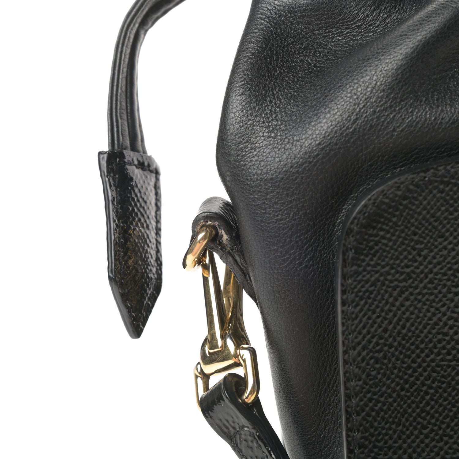 Burberry Patent Grained Calfskin Little Crush Black 13 of 13