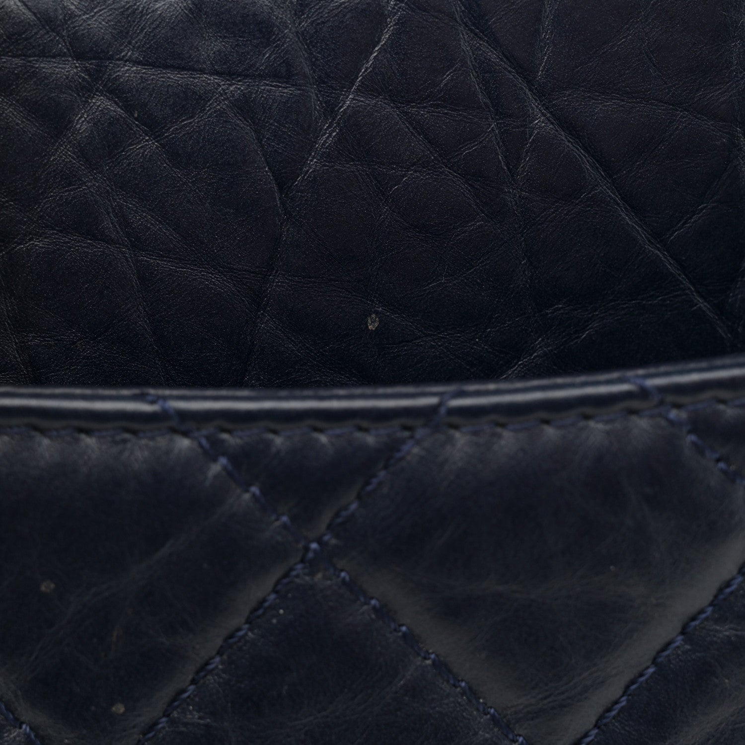 Chanel Aged Calfskin Quilted 2.55 Reissue 227 Flap Navy Blue 13 of 13