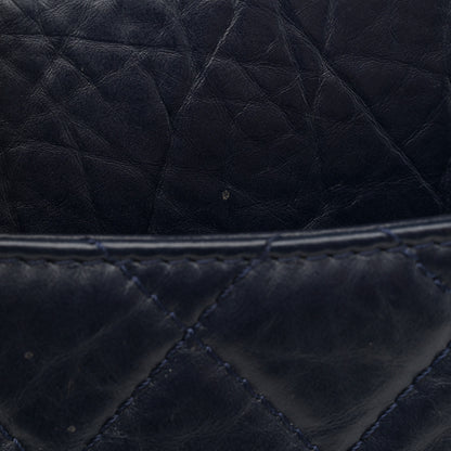 Chanel Aged Calfskin Quilted 2.55 Reissue 227 Flap Navy Blue 13 of 13