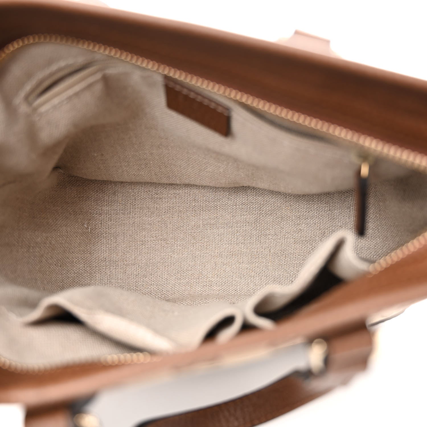 Gucci Monogram Small Bree Tote Beige Tabacco 5 of 10