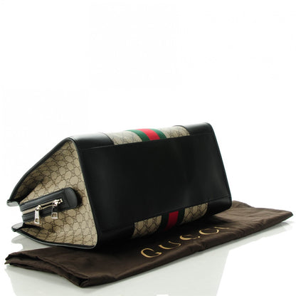 Gucci GG Supreme Monogram Medium Web Duffle Black 4 of 7