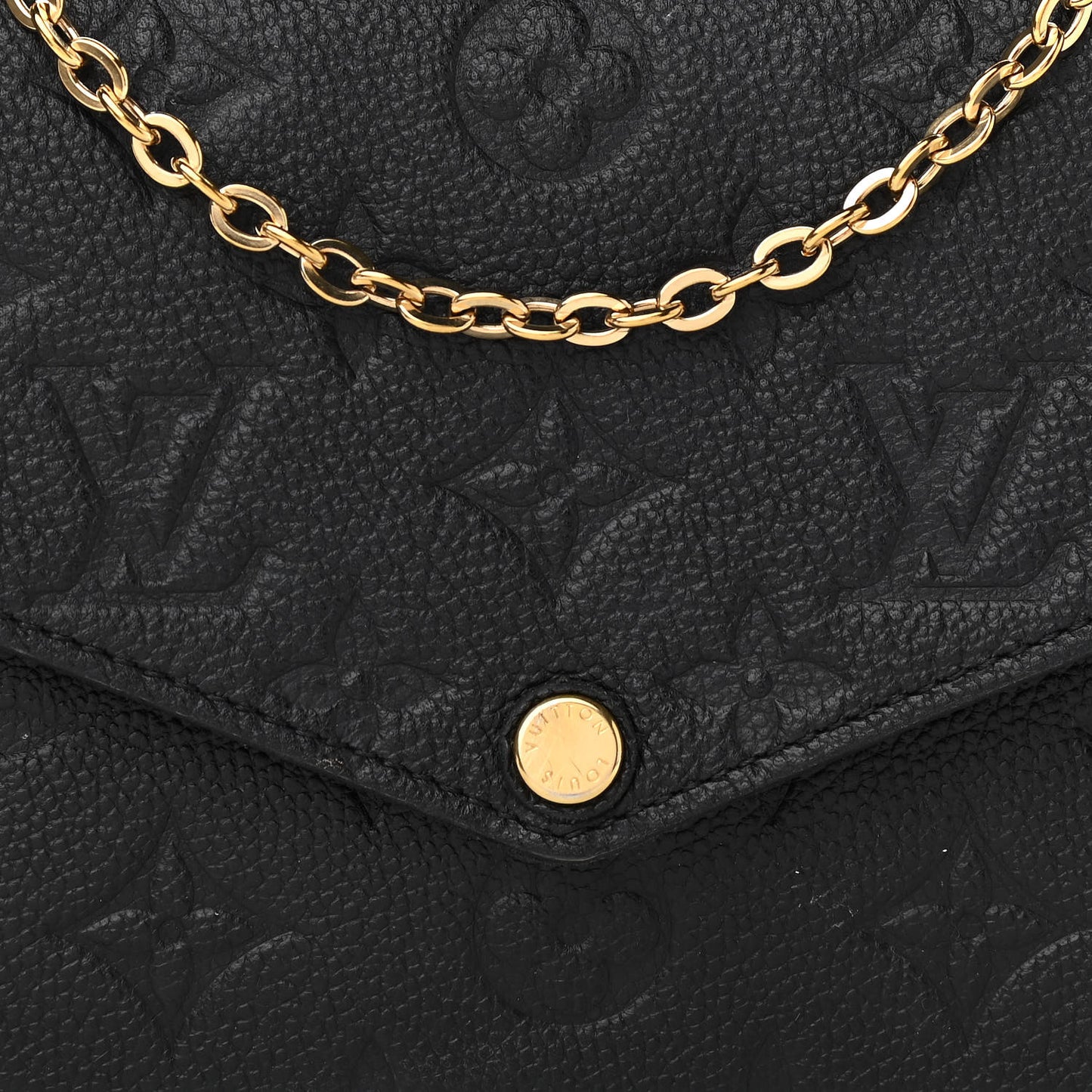 Empreinte Pochette Felicie Chain Wallet Black