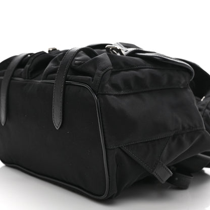 Prada Tessuto Nylon Soft Calfskin Small Backpack Black 9 of 12
