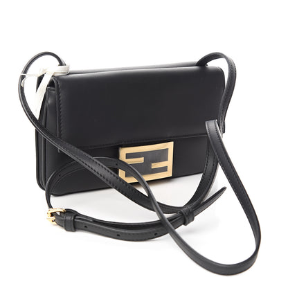 Fendi Vitello Grace Matte Duo Baguette Black 2 of 12