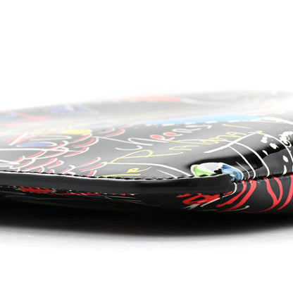 Christian Louboutin Patent Loubitag Loubiclutch Graffiti Clutch Black 8 of 8