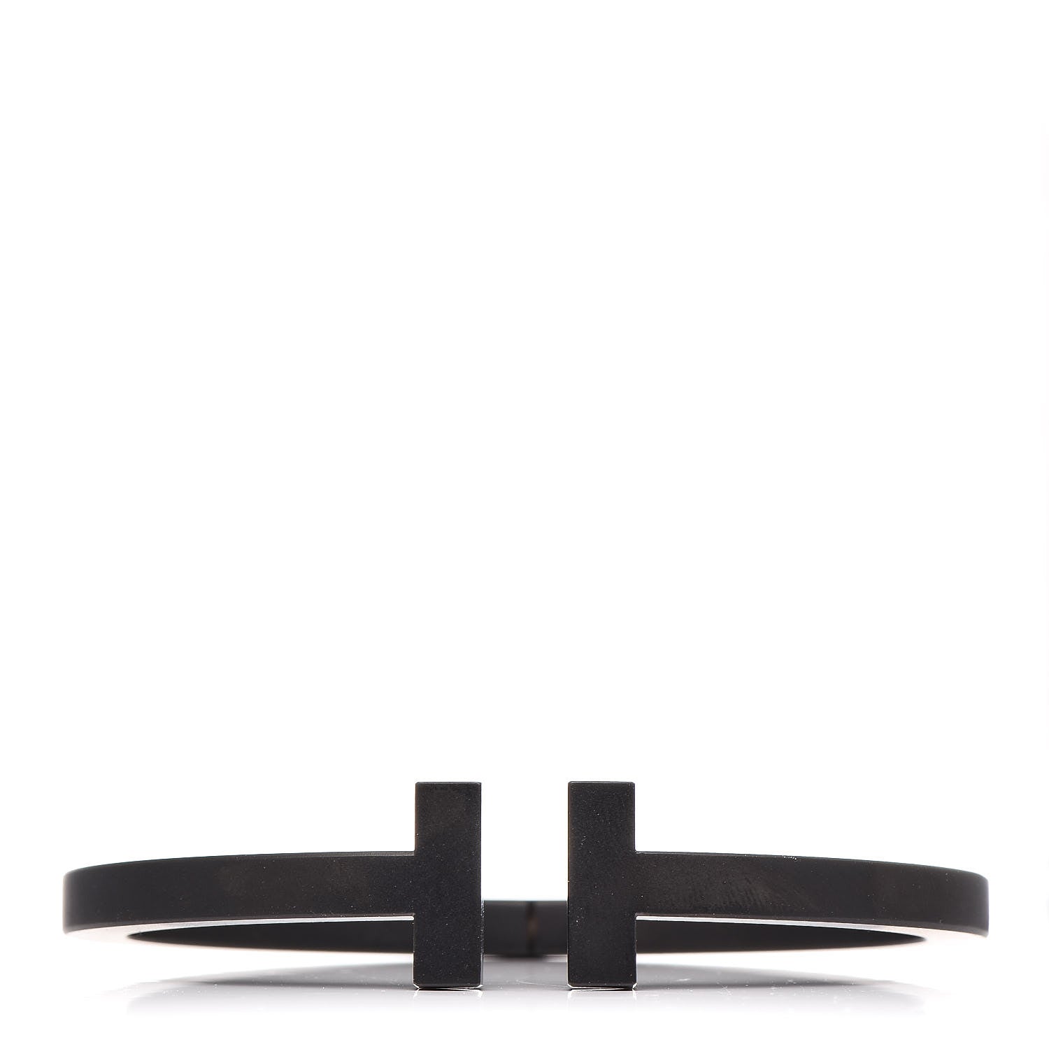 Tiffany Black-Coated Stainless Steel T Square Bracelet 1 of 5