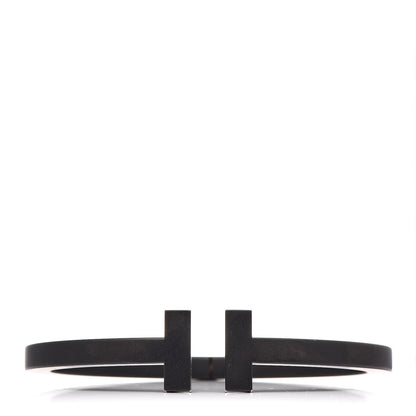 Tiffany Black-Coated Stainless Steel T Square Bracelet 1 of 5