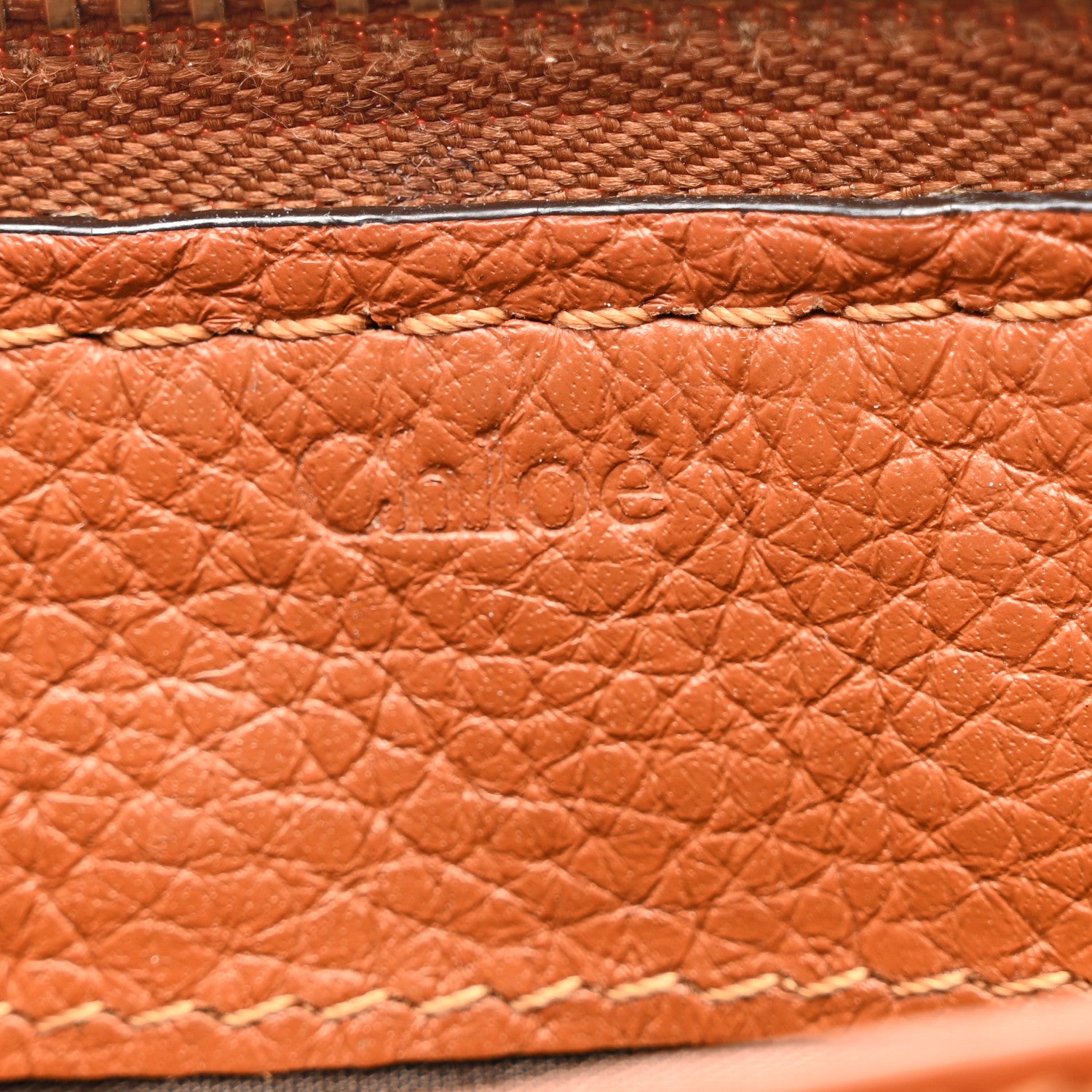 Chloe Grained Calfskin Marcie Long Zip Around Wallet Tan 6 of 9