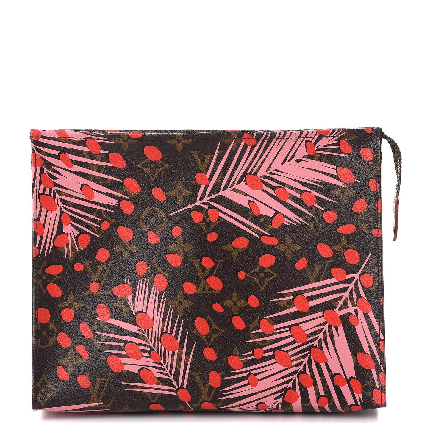 Monogram Jungle Dots Toiletry Pouch 26 Sugar Pink Poppy
